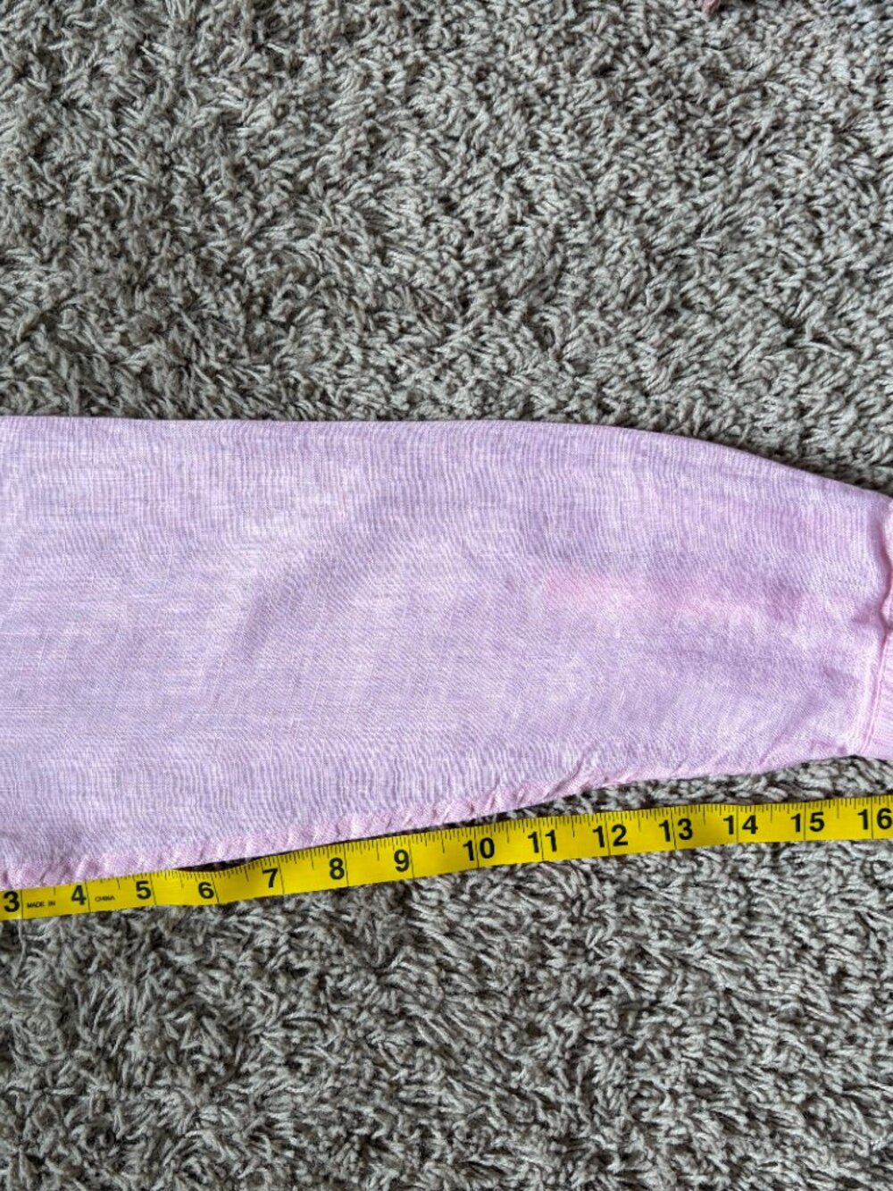 Gap Linen Boyfriend Shirt Relaxed Fit Pink - Women's M - Picture 7 of 8